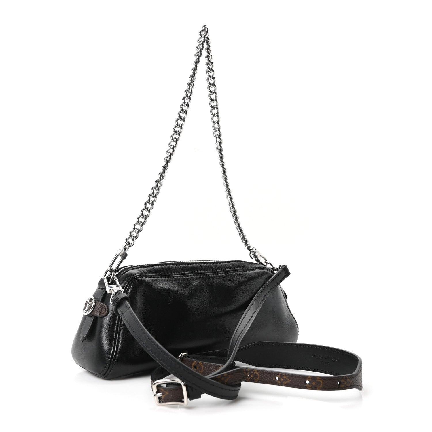 Louis Vuitton Lambskin Pochette Vibe Black 3 of 9