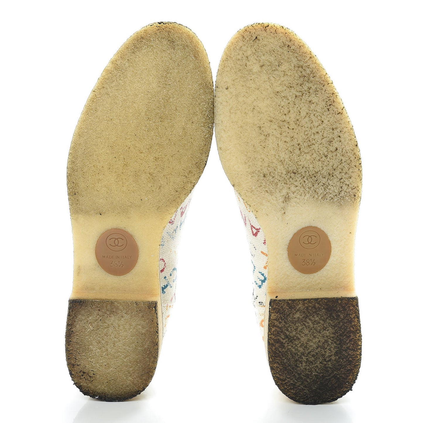 Canvas Logo Short Boots 38.5 Multicolor