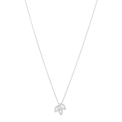 Harry Winston Platinum Diamond Small Lily Cluster Pendant Necklace 1 of 4