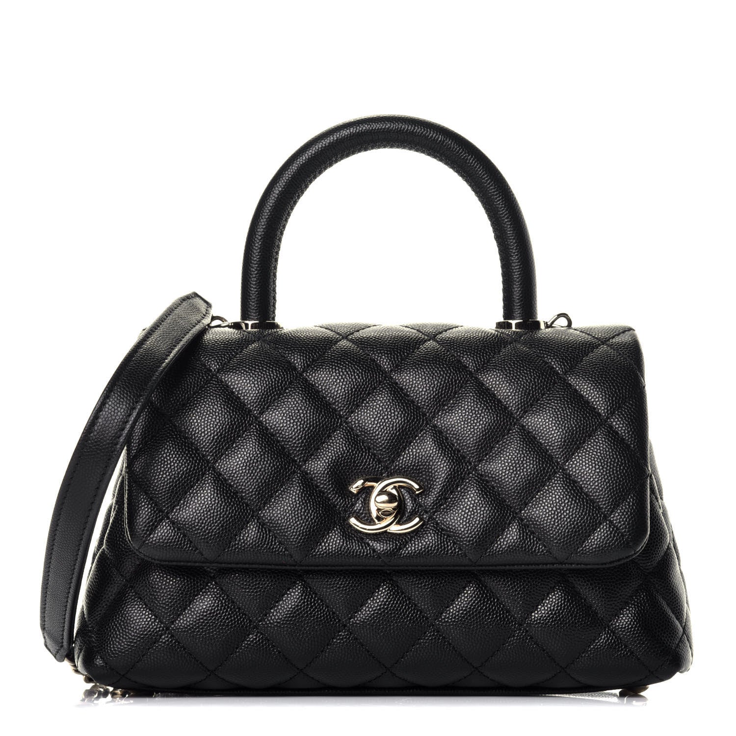 Chanel Caviar Quilted Mini Coco Handle Flap Black 1 of 11