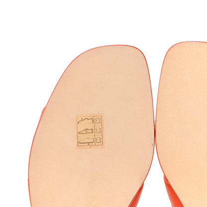Hermes Epsom Oran Sandals 38 Orange Poppy 10 of 12