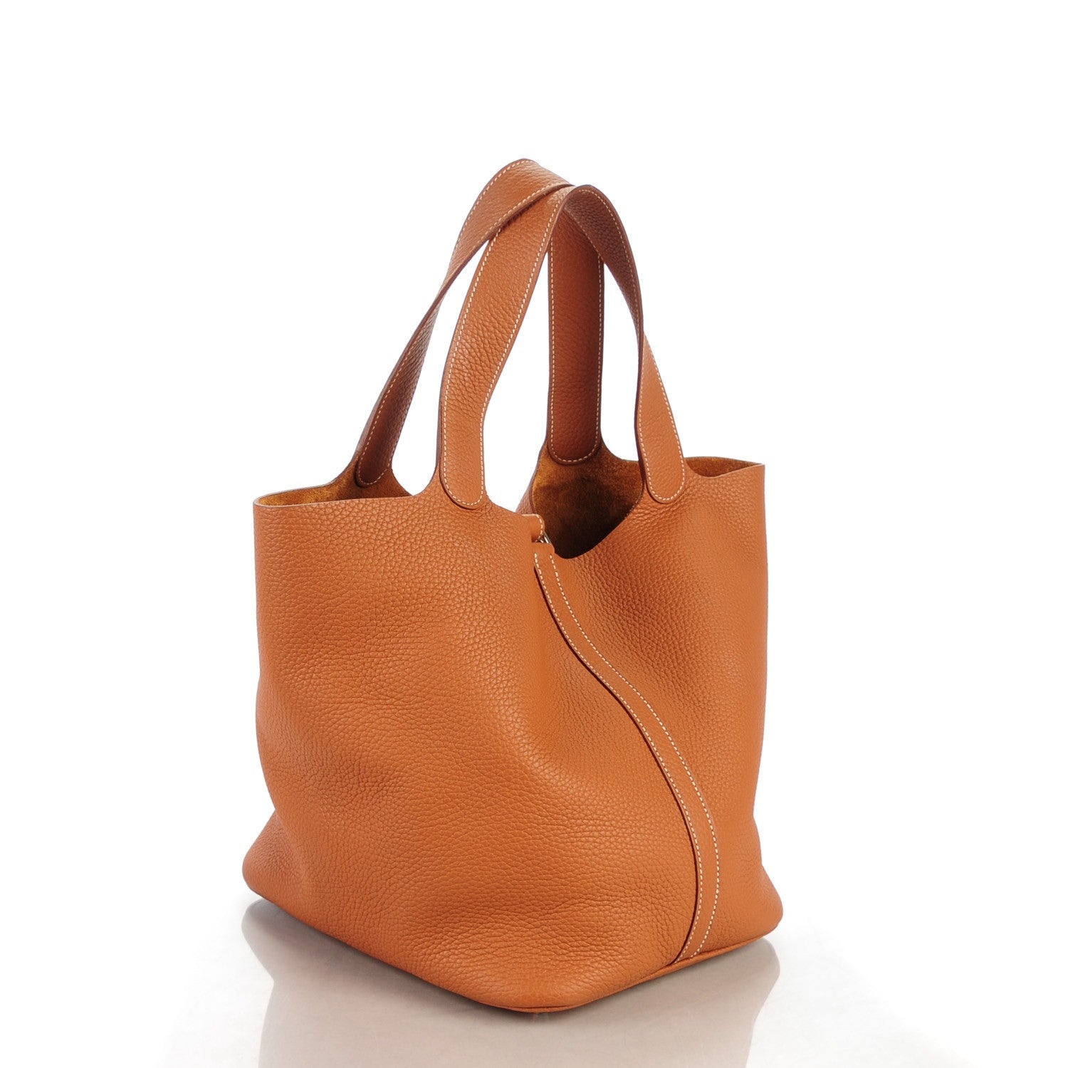 Hermes Taurillon Clemence Picotin Lock 26 GM Gold 4 of 10