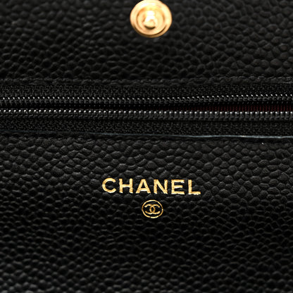 Chanel Caviar Quilted Wallet on Chain WOC Black 6 of 12