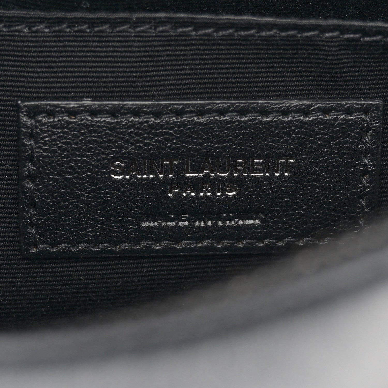Saint Laurent Calfskin Matelasse Monogram Monochrome Lou Camera Bag Black 6 of 11