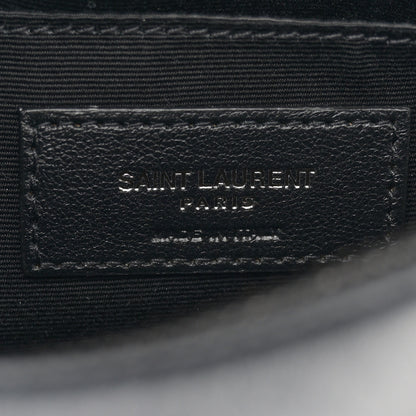 Saint Laurent Calfskin Matelasse Monogram Monochrome Lou Camera Bag Black 6 of 11
