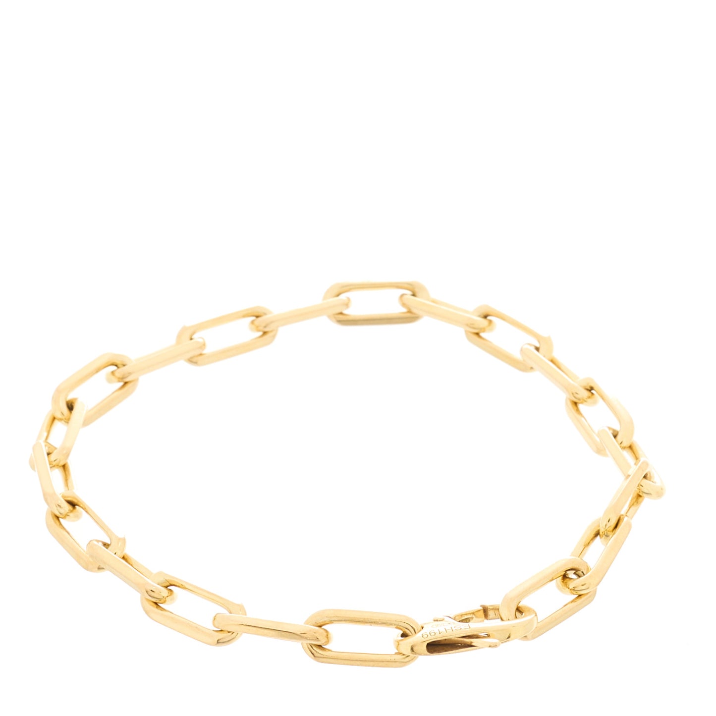 18K Yellow Gold Santos de Cartier Link Chain Bracelet