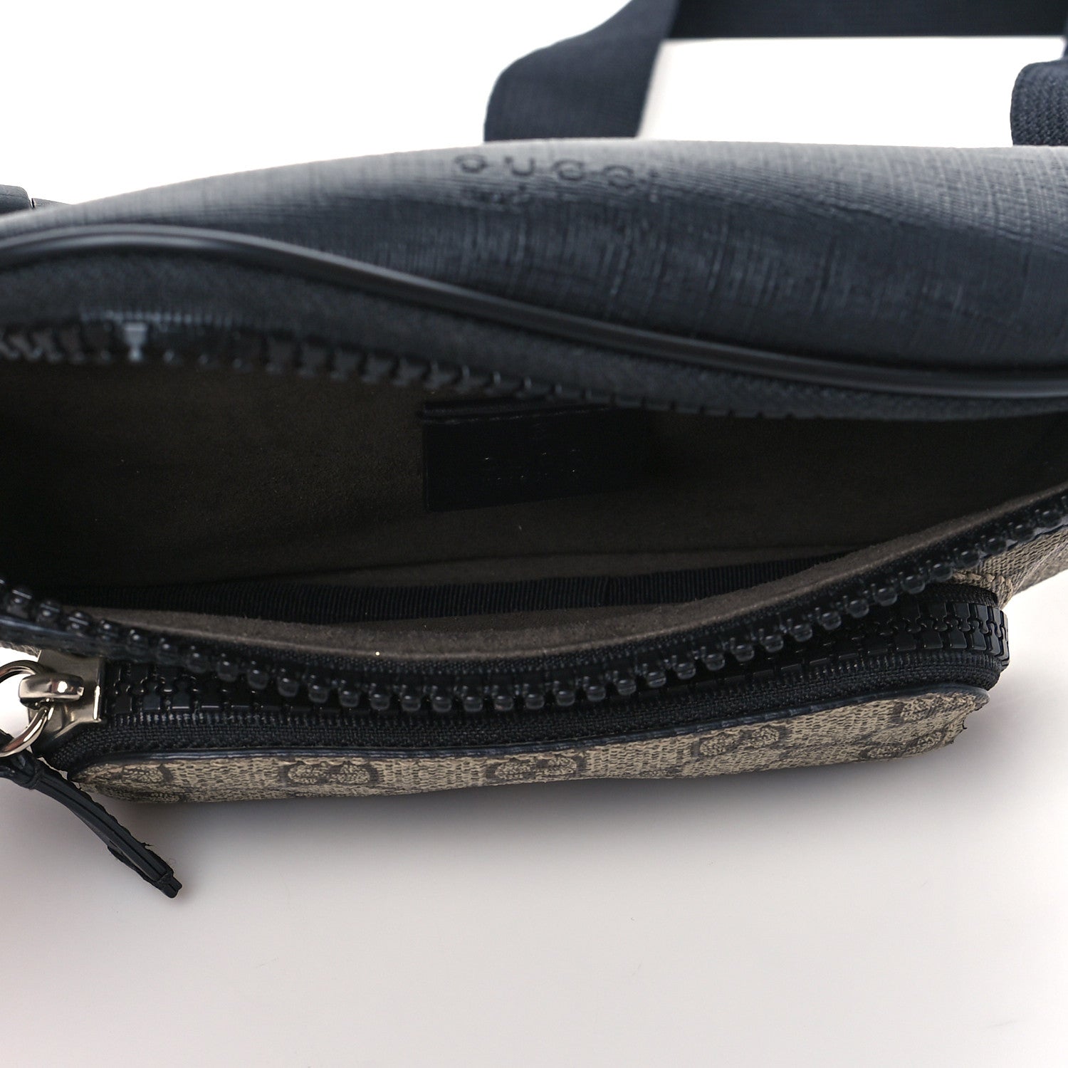 Gucci GG Supreme Monogram Belt Bag Black 5 of 10