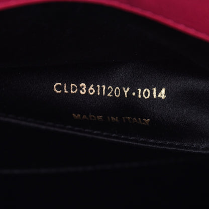 Saint Laurent Calfskin Monogram Large Belle De Jour Clutch Lipstick Fuchsia 7 of 7