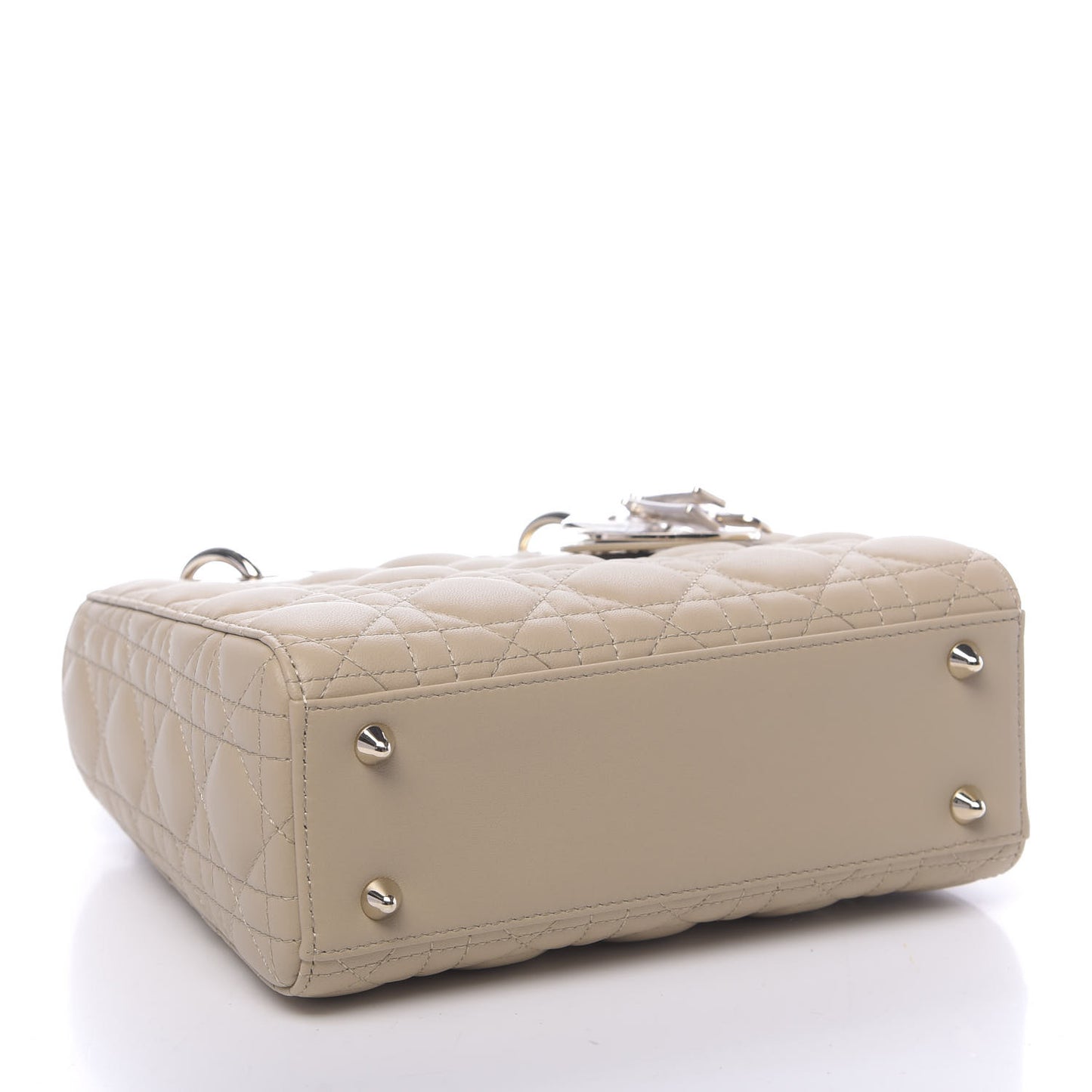 Lambskin Cannage Small My ABCDior Lady Dior Beige