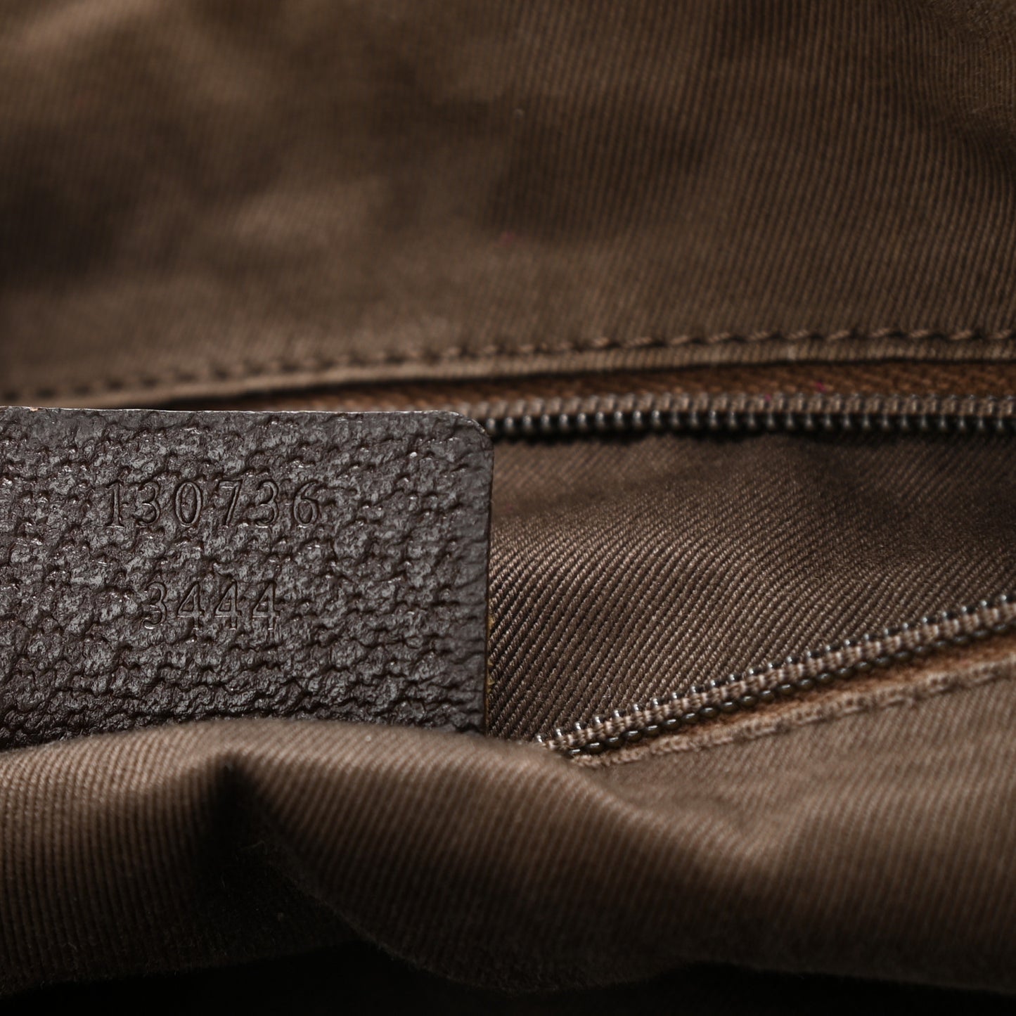 Monogram Medium Abbey Shoulder Bag Dark Brown
