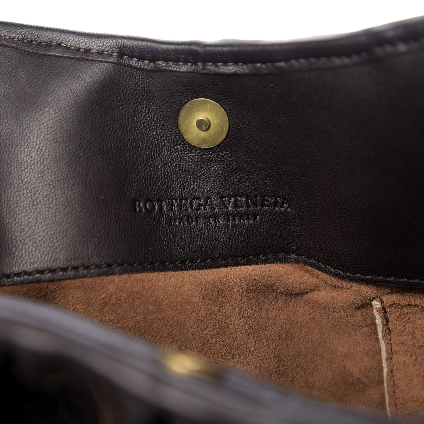 Nappa Intrecciato Small Chain Shoulder Bag Moro