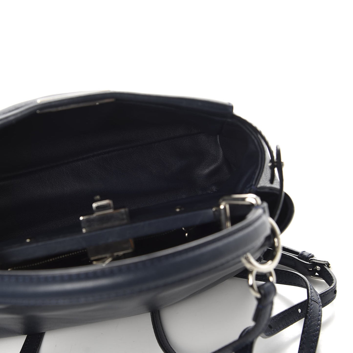 Nappa Mini Peekaboo Iconic Satchel Dark Blue