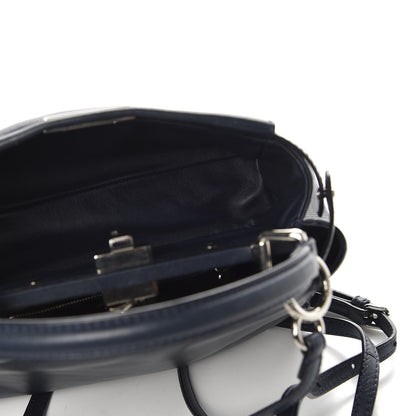 Fendi Nappa Mini Peekaboo Iconic Satchel Dark Blue 6 of 10