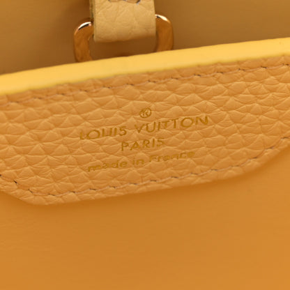 Louis Vuitton Canvas Taurillon Capucines BB Plume Yellow 6 of 12