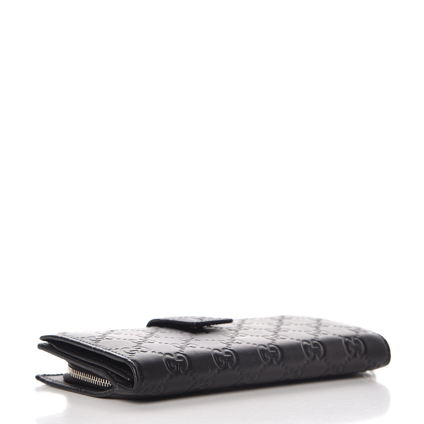 Guccissima Twins Continental Flap Wallet Black