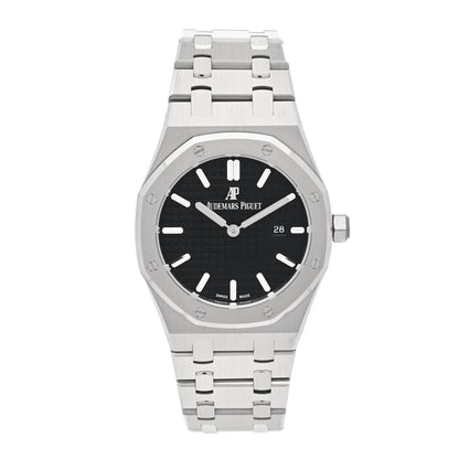 Audemars Piguet Stainless Steel 33mm Royal Oak Quartz Watch Black 67650ST.OO.1261ST.01 1 of 5