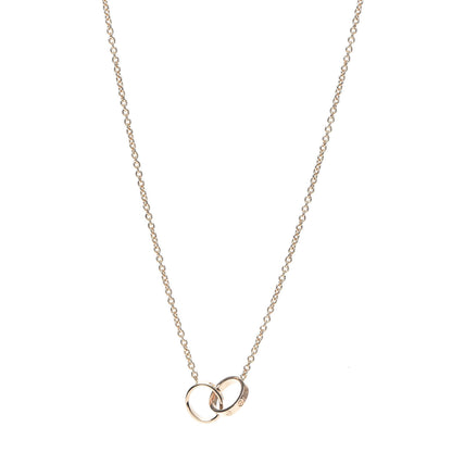 Cartier 18K Pink Gold Interlocking LOVE Necklace 1 of 8