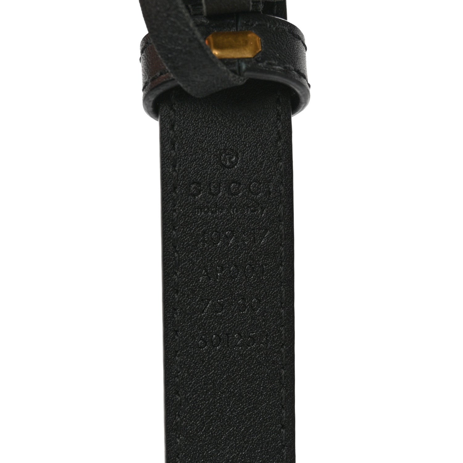 Gucci Calfskin Double G 20mm Belt 75 30 Black 4 of 7