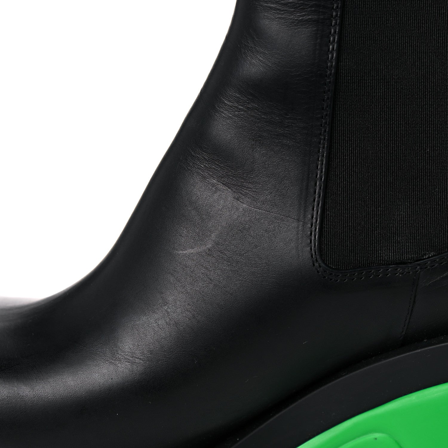 Bottega Veneta Calfskin The Flash Chelsea Boots 39 Black Grass 12 of 17