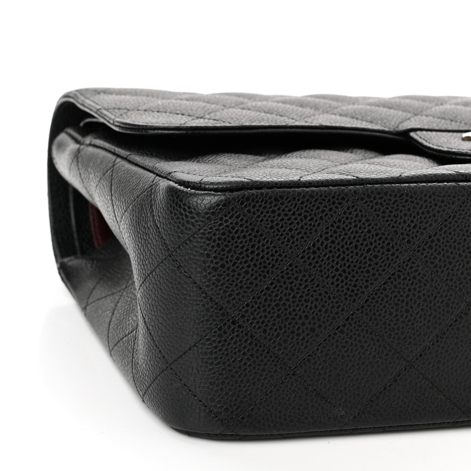 Chanel Caviar Quilted Jumbo Double Flap Black 9 of 10
