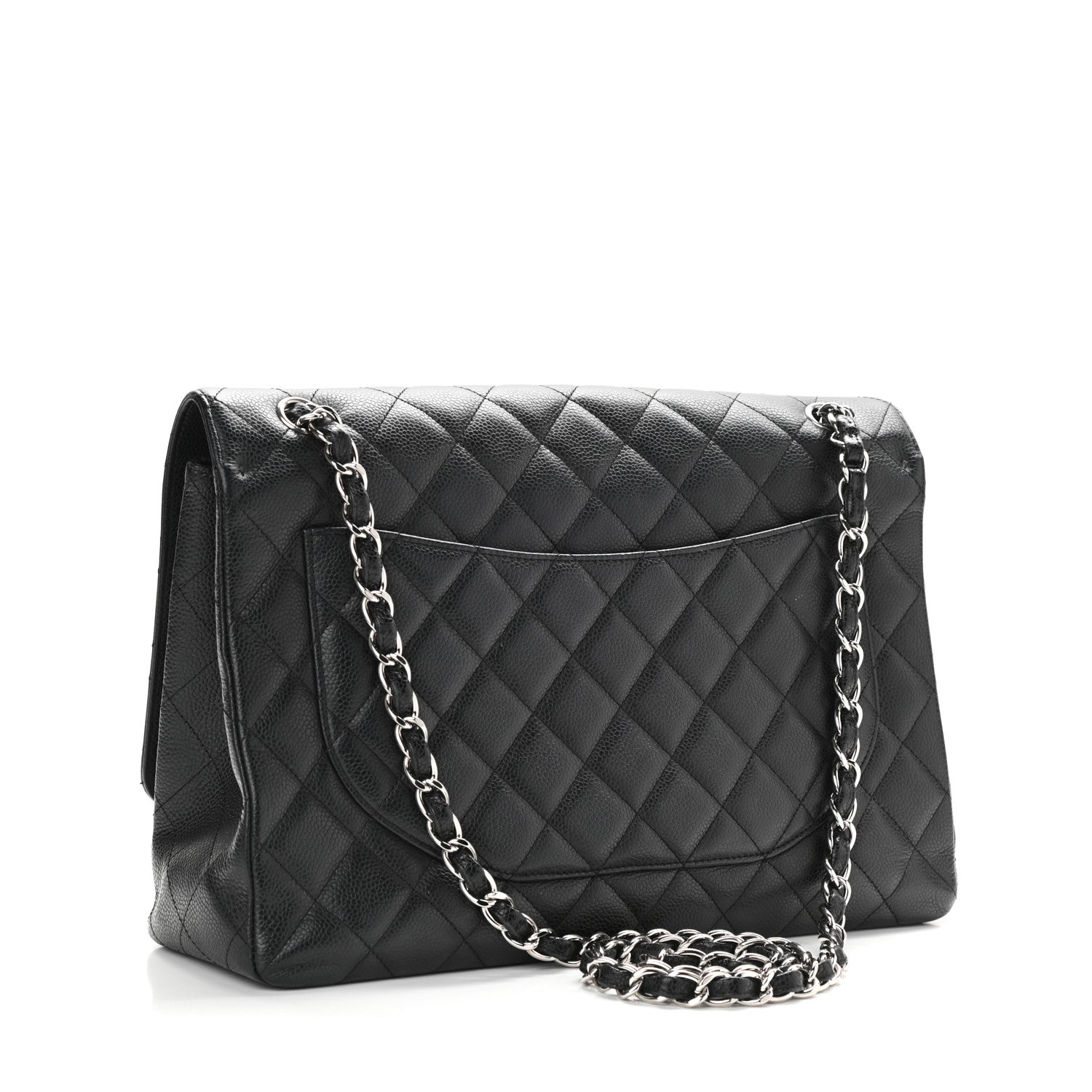 Chanel Caviar Quilted Maxi Double Flap Black 3 of 10