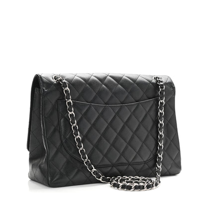 Chanel Caviar Quilted Maxi Double Flap Black 3 of 10