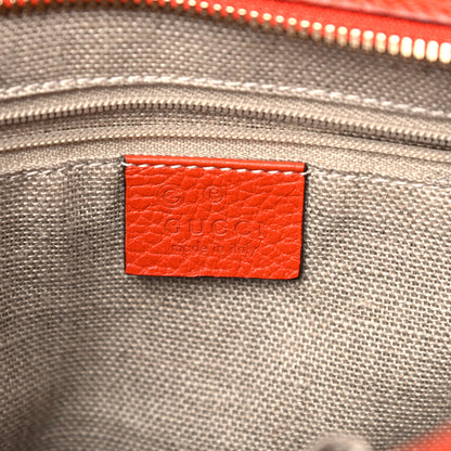 Gucci Monogram Dollar Calfskin Small Bree Tote Beige Ebony Sun Orange 6 of 13