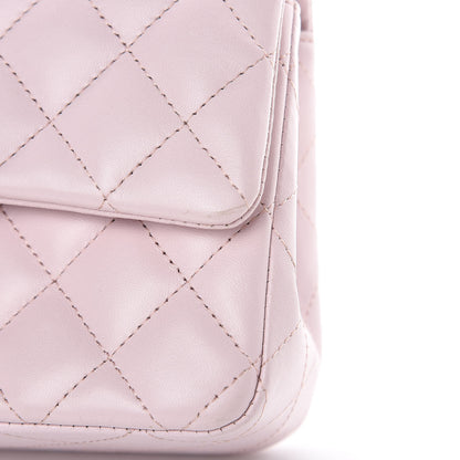 Chanel Lambskin Quilted Mini Rectangular Flap Light Pink 10 of 12