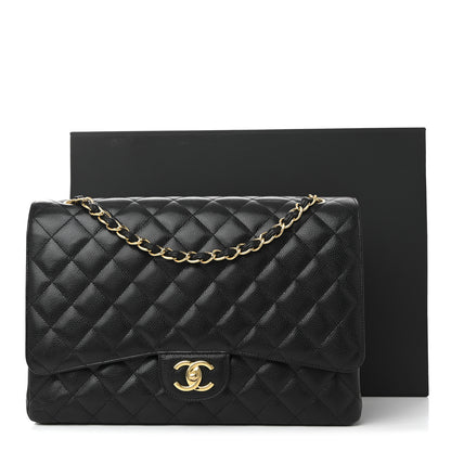 Chanel Caviar Quilted Maxi Double Flap Black 11 of 11