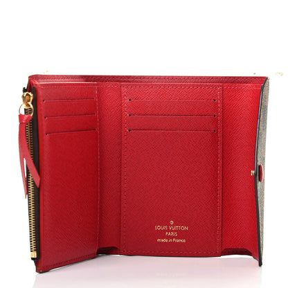 Louis Vuitton Damier Ebene Victorine Wallet Cherry 5 of 7
