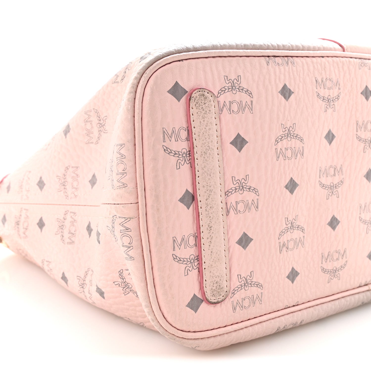 MCM Visetos Medium Liz Reversible Shopper Tote Powder Pink 9 of 10