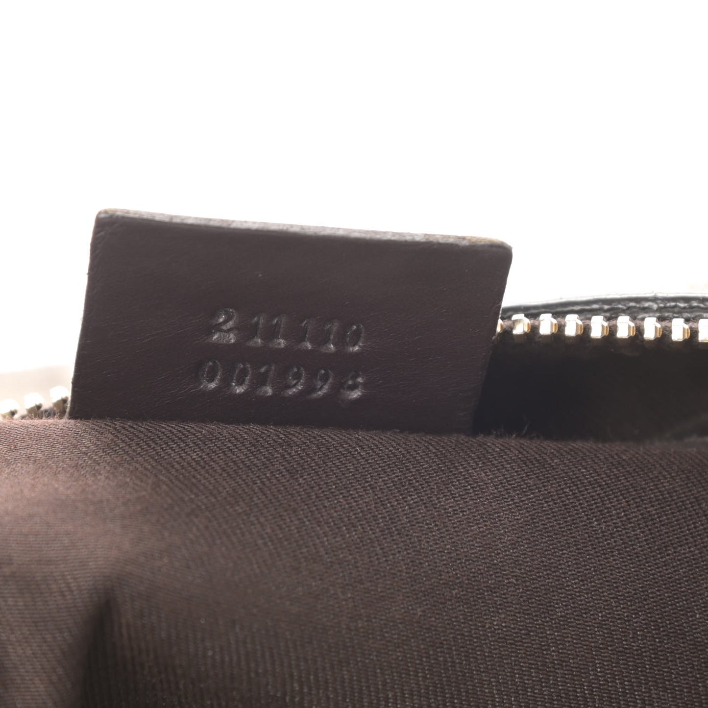 GG Supreme Monogram Belt Bag Dark Brown