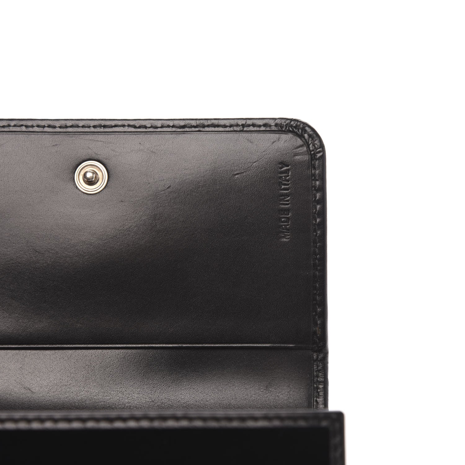 Prada Velluto Logo Tri-Fold Wallet Black 6 of 8