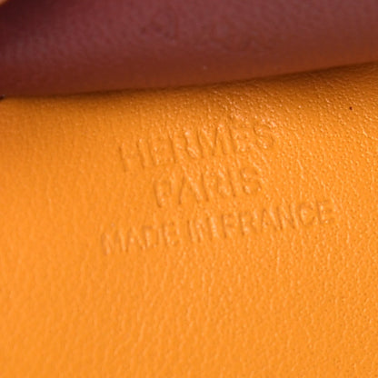 Hermes Milo Lambskin Grigri Rodeo Horse Bag Charm MM Jaune D'Or Bleu Zanzibar Rouge H 5 of 5