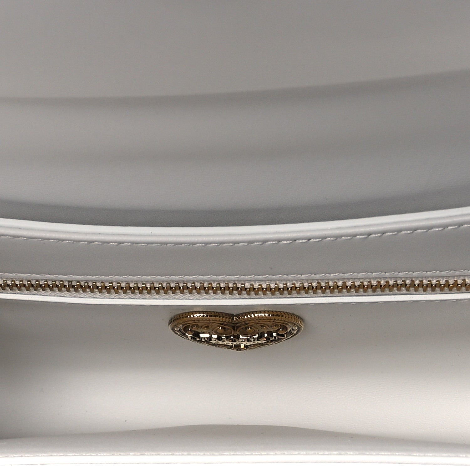 Dolce & Gabbana Calfskin Medium Devotion Crossbody Bag White 5 of 11