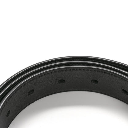 Saint Laurent Lambskin Monogram Cassandre Square Buckle Belt 100 40 Black 16 of 16