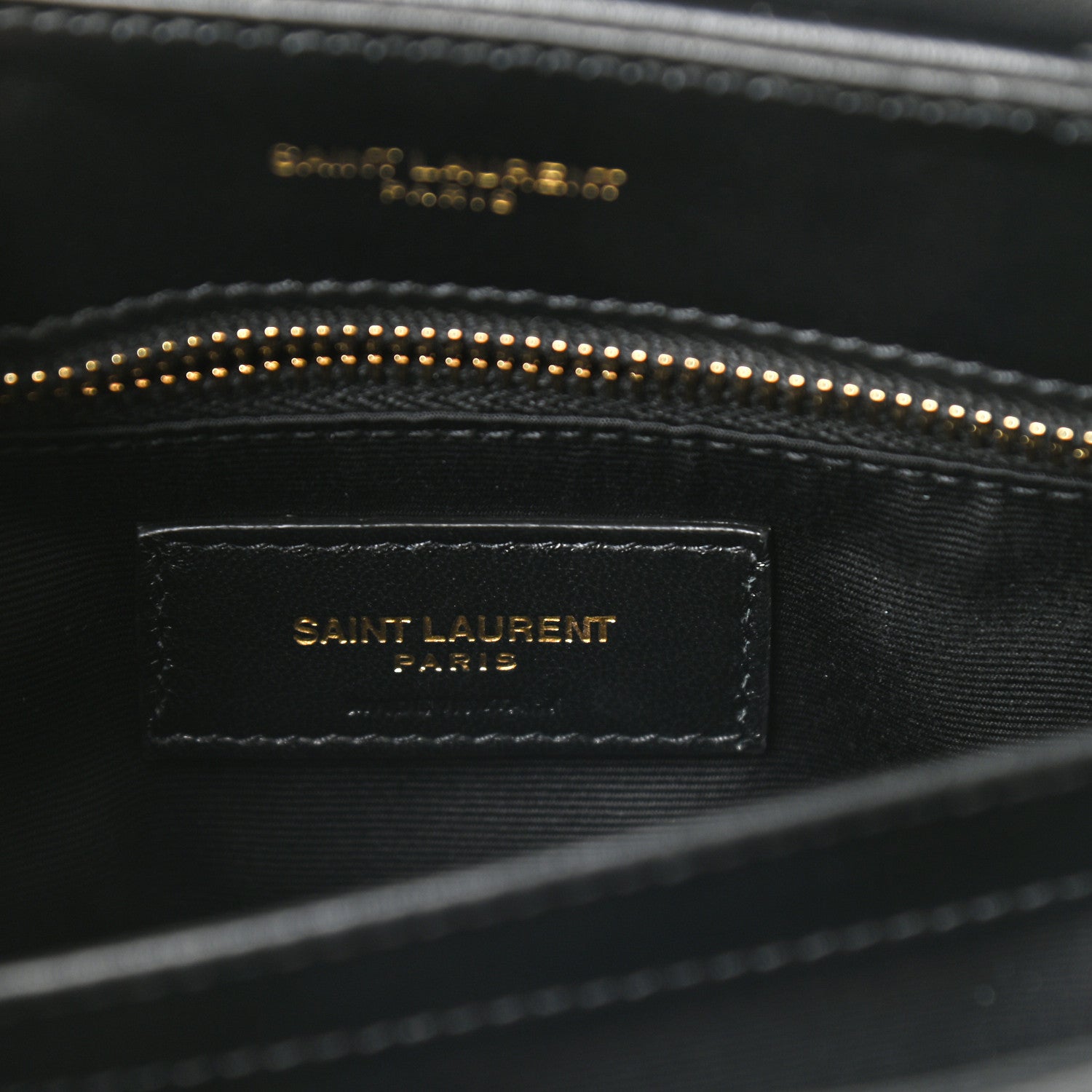 Saint Laurent Calfskin Y Quilted Monogram Toy Loulou Crossbody Bag Black 6 of 9