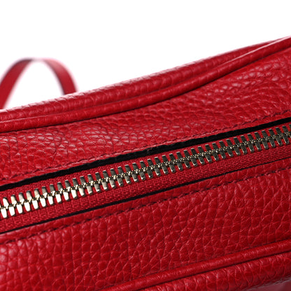 Gucci Pebbled Calfskin Small Soho Disco Bag Tabasco Red 29 of 31
