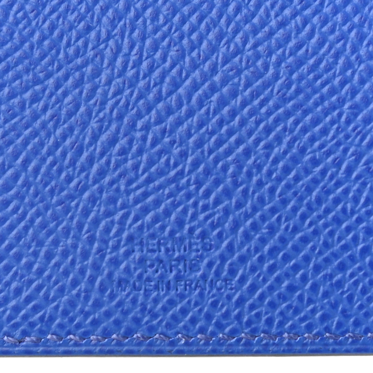 Hermes Epsom Tarmac PM Passport Holder Bleu Royal 7 of 8