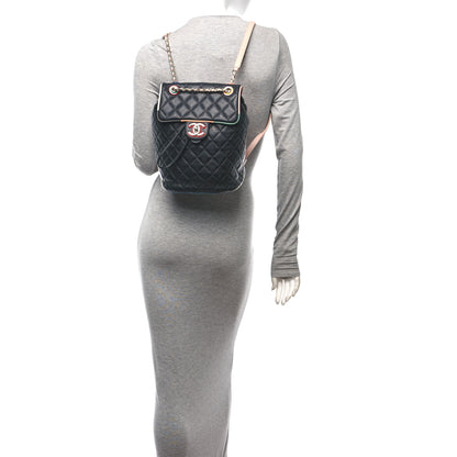 Chanel Lambskin Quilted Small Cuba Urban Spirit Backpack Black 2 of 11