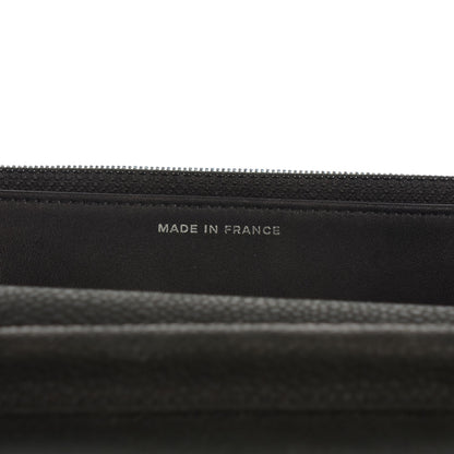 Chanel Iridescent Caviar Quilted Wallet on Chain WOC Black 6 of 7
