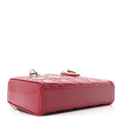 Christian Dior Patent Cannage Small Lady D-Joy Mexican Red 4 of 10