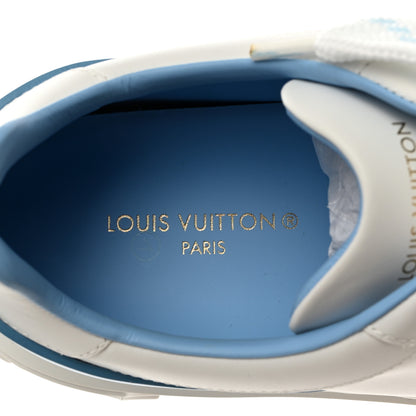 Louis Vuitton Calfskin Time Out Bow Sneakers 38.5 Blue 6 of 8