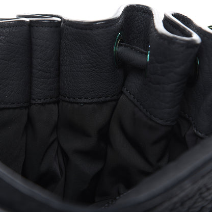Alexander Wang Pebbled Lambskin Diego Bucket Black Iridescent Hardware 9 of 10