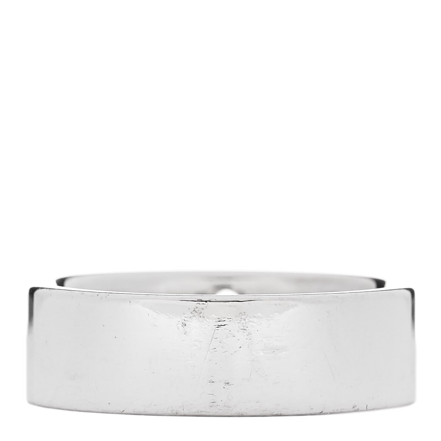 Tiffany Sterling Silver Diamond Locks Ring 53 6.25 3 of 4
