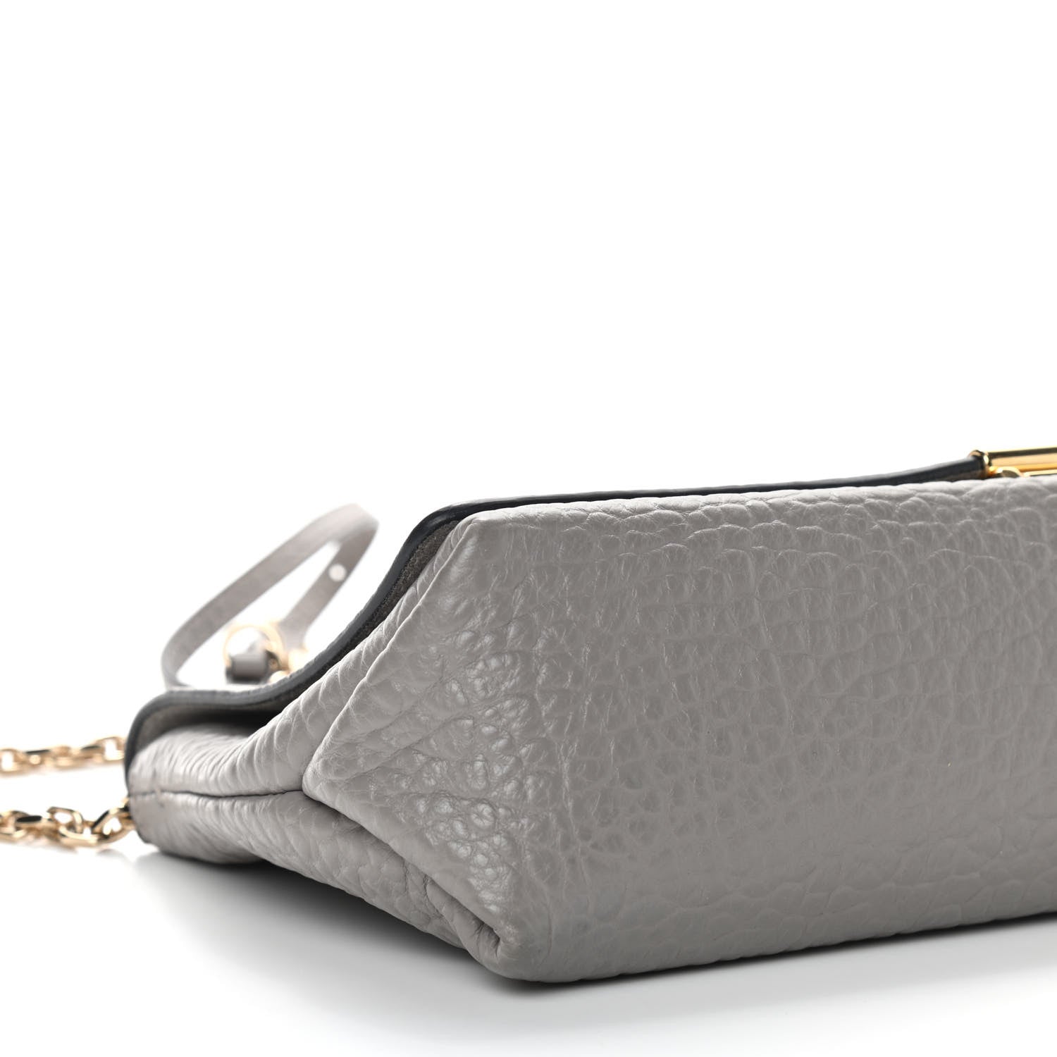 Burberry Signature Grain Medium Mildenhall Crossbody Bag Pale Grey 8 of 9