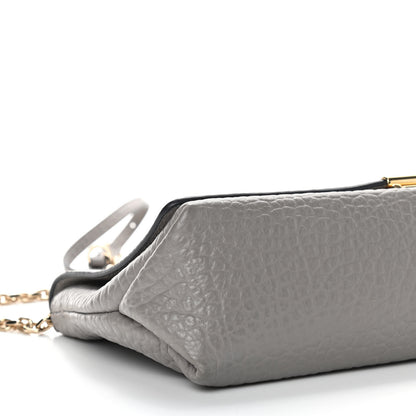 Burberry Signature Grain Medium Mildenhall Crossbody Bag Pale Grey 8 of 9