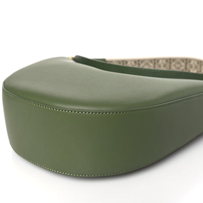 Loewe Satin Calfskin Jacquard Luna Bag Avocado Green 8 of 8