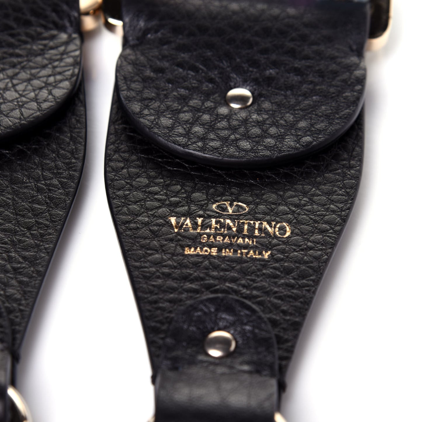 Canvas Counting Rockstud Guitar Strap Multicolor