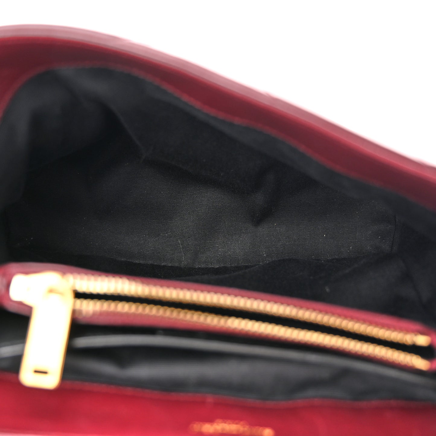 Calfskin Y Quilted Monogram Small Loulou Chain Satchel Dark Legion Red